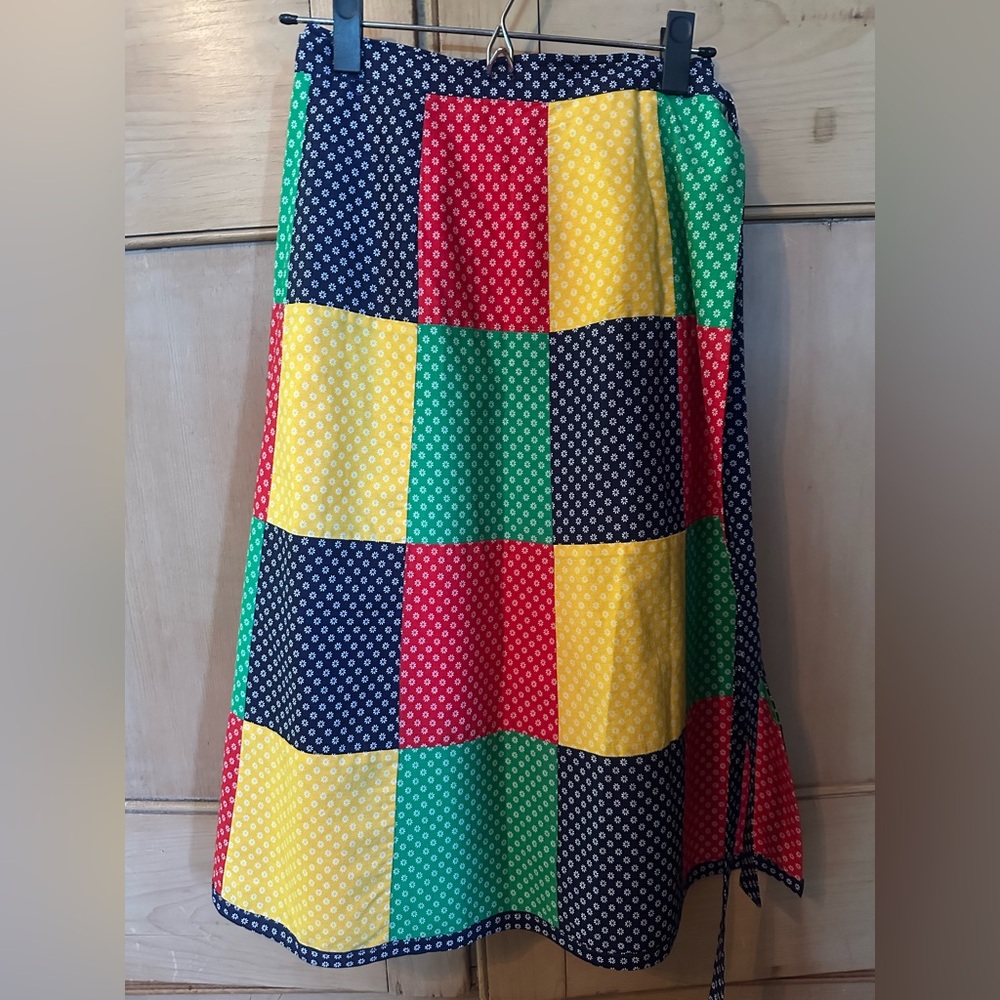 Colorful Vintage Patchwork Skirt